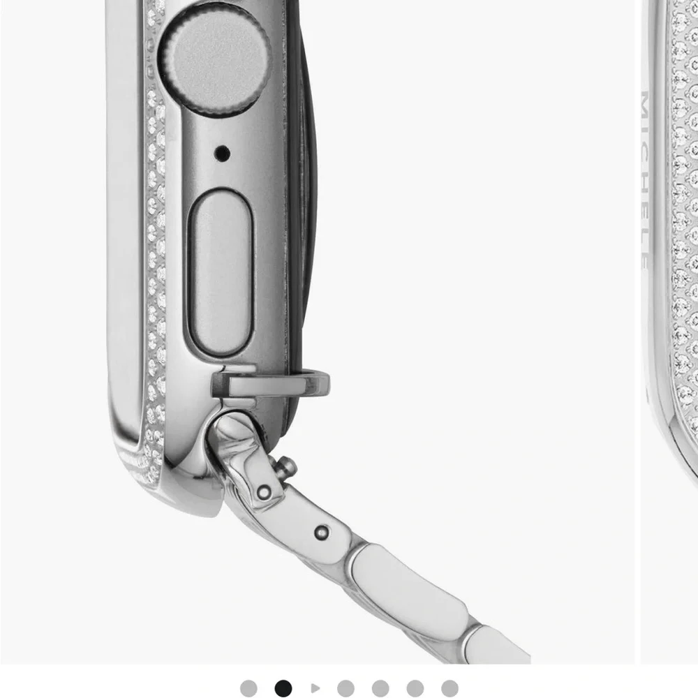 Michele Silver Diamond Watch Bezel - Picture 8 of 10